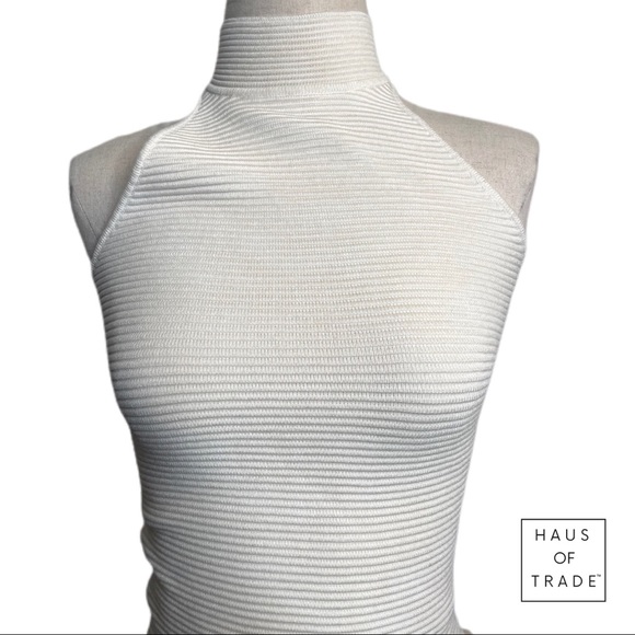 TORN White Halter Knit Dress - Picture 7 of 15